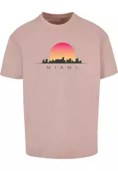 Футболка Merchcode "Мужская футболка Merchcode Miami Heavy Oversize-BY102", цвет Duskrose