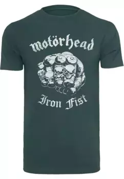 Футболка Merchcode "Мужская футболка Merchcode Motorhead - Iron Fist с круглым вырезом", зеленый