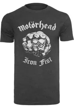 Футболка Merchcode "Мужская футболка Merchcode Motorhead - Iron Fist с круглым вырезом", цвет Charcoal
