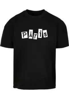 Футболка Merchcode "Мужская футболка Merchcode Paris X Ultra Heavy Cotton Box ", черный