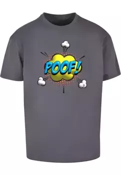 Футболка Merchcode "Мужская футболка Merchcode POOF Comic Heavy Oversized ", серый