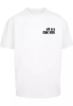 Футболка Merchcode "Мужская футболка Merchcode с комиксами Heavy Oversized ", белый