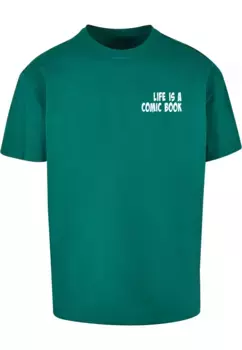 Футболка Merchcode "Мужская футболка Merchcode с комиксами Heavy Oversized ", зеленый