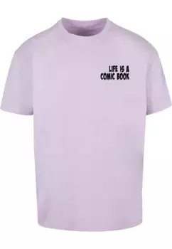 Футболка Merchcode "Мужская футболка Merchcode с комиксами Heavy Oversized ", цвет Lilac