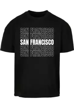 Футболка Merchcode "Мужская футболка Merchcode San Francisco X Ultra Heavy Cotton Box ", черный