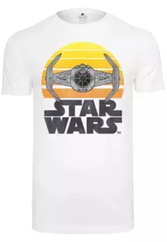 Футболка Merchcode "Мужская футболка " Merchcode Star Wars Sunset", белый