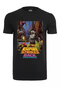 Футболка Merchcode "Мужская футболка Merchcode Star Wars Yoda Poster", черный