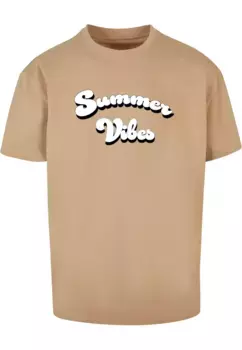 Футболка Merchcode "Мужская футболка Merchcode Summer Vibes Heavy Oversized ", бежевый