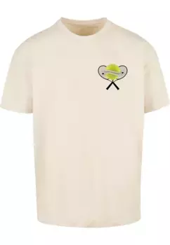 Футболка Merchcode "Мужская футболка Merchcode Tennis Tournament Heavy Oversized", цвет Sand