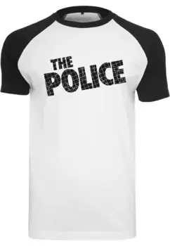 Футболка Merchcode "Мужская футболка Merchcode The Police реглан с логотипом", белый