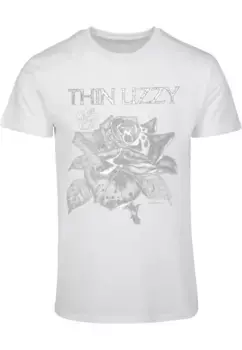 Футболка Merchcode "Мужская футболка Merchcode Thin Lizzy - TL Blackrose Basic ", белый