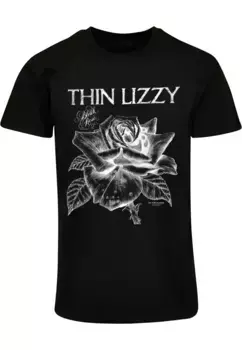 Футболка Merchcode "Мужская футболка Merchcode Thin Lizzy - TL Blackrose Basic ", черный