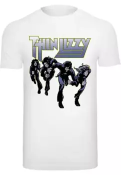Футболка Merchcode "Мужская футболка Merchcode Thin Lizzy - TL Jailbreak с круглым вырезом", белый