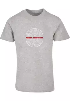 Футболка Merchcode "Мужская футболка Merry Christmas с круглым вырезом " Merchcode", серый