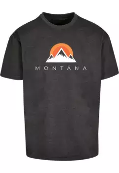 Футболка Merchcode "Мужская футболка Montana X Heavy Oversize-BY102", цвет Charcoal