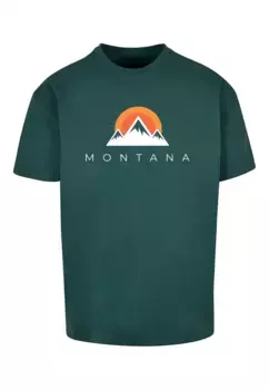 Футболка Merchcode "Мужская футболка Montana X Heavy Oversize-BY102", зеленый