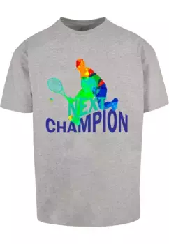 Футболка Merchcode "Мужская футболка оверсайз Next Champion", серый