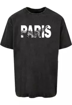 Футболка Merchcode "Мужская футболка оверсайз с Эйфелевой башней Paris Eiffel Tower", черный
