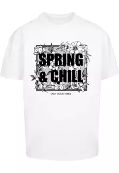 Футболка Merchcode "Мужская футболка оверсайз Spring And Chill Heavy", белый