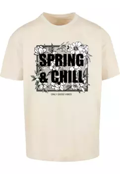 Футболка Merchcode "Мужская футболка оверсайз Spring And Chill Heavy", цвет Sand