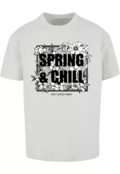 Футболка Merchcode "Мужская футболка оверсайз Spring And Chill Heavy", цвет Lightasphalt