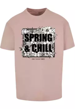Футболка Merchcode "Мужская футболка оверсайз Spring And Chill Heavy", цвет Duskrose