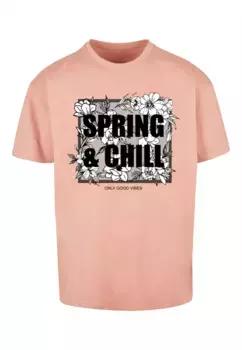 Футболка Merchcode "Мужская футболка оверсайз Spring And Chill Heavy", цвет Amber