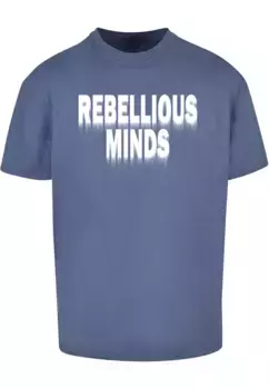 Футболка Merchcode "Мужская футболка Rebellious Minds Heavy Oversize", синий