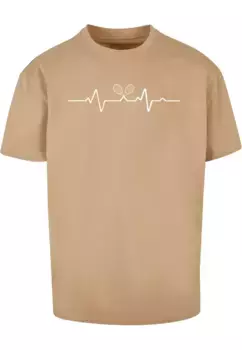 Футболка Merchcode "Мужская футболка Tennis Beats Heavy Oversized " Merchcode", бежевый