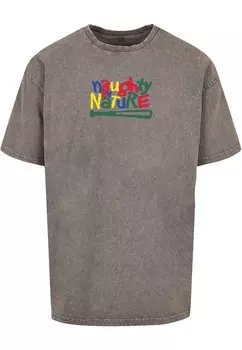 Футболка Merchcode NAUGHTY BY NATURE, серый