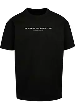 Футболка Merchcode NEVER GIVE UP, черный