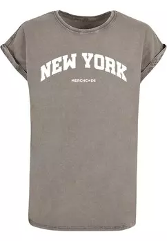 Футболка Merchcode NEW YORK, серый