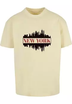 Футболка Merchcode NEW YORK, светло-желтого