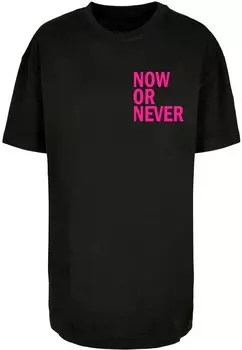 Футболка Merchcode NOW OR NEVER, черный