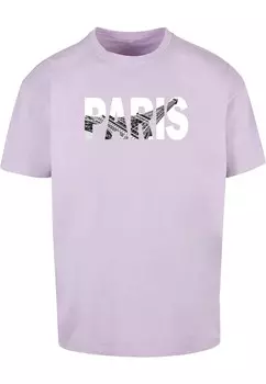 Футболка Merchcode PARIS EIFFEL TOWER, светло-фиолетовый