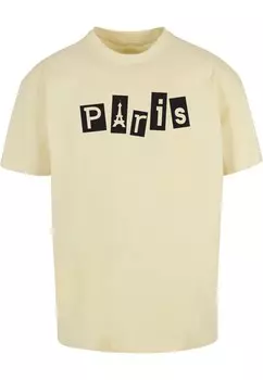 Футболка Merchcode PARIS, светло-желтого