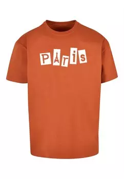 Футболка Merchcode PARIS X, темно-оранжевый