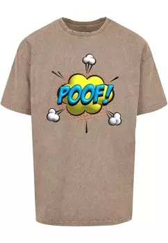 Футболка Merchcode POOF COMIC, пятнистый коричневый