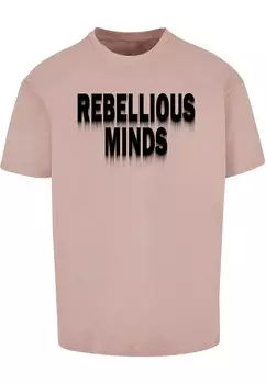 Футболка Merchcode REBELLIOUS MINDS, темно-розовый