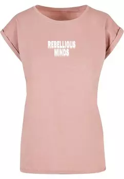 Футболка Merchcode REBELLIOUS MINDS, темно-розовый