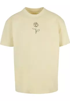 Футболка Merchcode Rose, светло-желтый