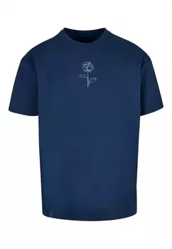 Футболка Merchcode ROSE, темно-синий