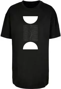 Футболка Merchcode Shirt Abstract Lines, черный