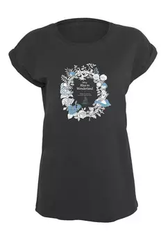 Футболка Merchcode Shirt Alice in Wonderland, черный