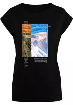 Футболка Merchcode Shirt Apoh - Munch Expressionism, черный