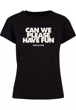 Футболка Merchcode Shirt Can We Please Have Fun, черный