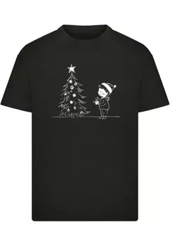 Футболка Merchcode Shirt Christmas Cute Kid, черный