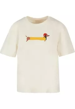 Футболка Merchcode Shirt Christmas Dog, песочный