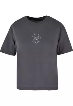 Футболка Merchcode Shirt Christmas Santa, темно-серый