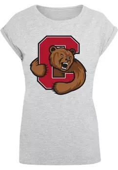 Футболка Merchcode Shirt Cornell University - Bear, светло-серый